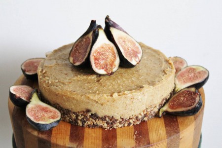 Raw Vegan Lemon and Fig Cheesecake