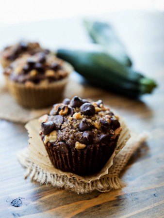 Glutenfree Zucchini Chocolate Muffins